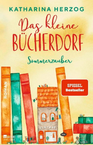 Buchcover und Innenansicht für das Buch: Das kleine Bücherdorf: Sommerzauber