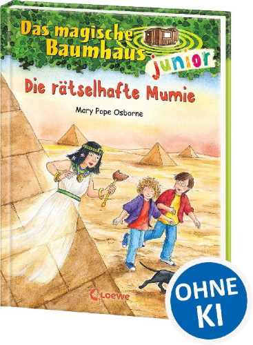 Buchcover und Innenansicht für das Buch: Das magische Baumhaus junior 03 - Die rätselhafte Mumie