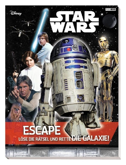 Buchcover und Innenansicht für das Buch: Star Wars: ESCAPE - Löse die Rätsel und rette die Galaxie!