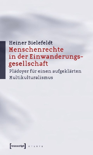 Buchcover und Innenansicht für das Buch: Menschenrechte in der Einwanderungsgesellschaft