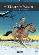 Buchcover und Innenansicht für das Buch: Die sieben Leben des Falken - dritter Zyklus. Band 1