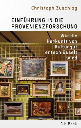 Buchcover und Innenansicht für das Buch: Einführung in die Provenienzforschung