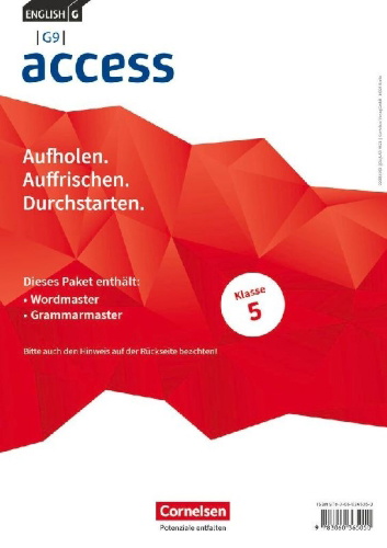 Buchcover und Innenansicht für das Buch: English G Access - G9 - Band 1: 5. Schuljahr - Wordmaster und Grammarmaster (Im Paket)