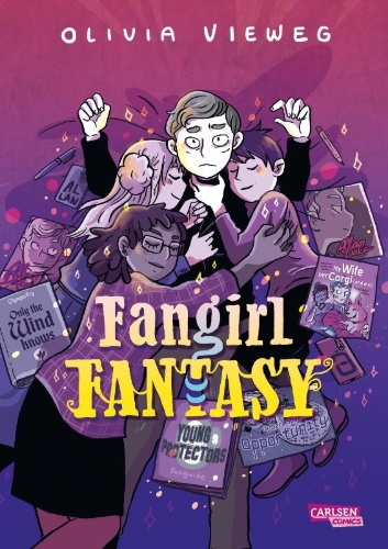 Buchcover und Innenansicht für das Buch: Fangirl Fantasy