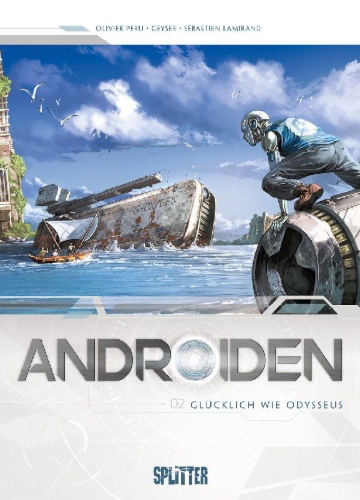 Buchcover und Innenansicht für das Buch: Androïdes