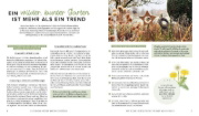 Buchcover und Innenansicht für das Buch: Mein wilder, bunter Garten - Einfach naturnah gärtnern