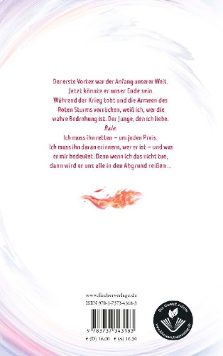Buchcover und Innenansicht für das Buch: Vortex - Die Liebe, die den Anfang brachte