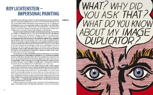 Buchcover und Innenansicht für das Buch: Roy Lichtenstein