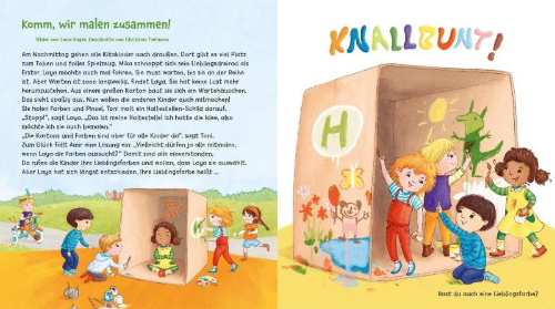 Buchcover und Innenansicht für das Buch: Mein erstes Vorlese-Bilder-Buch: Von Mut, Wut und starken Gefühlen