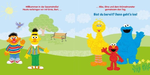 Buchcover und Innenansicht für das Buch: Baby Nelson (unkaputtbar) 5: Ein Tag in der Sesamstraße!