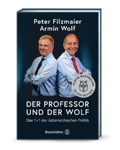 Buchcover und Innenansicht für das Buch: Der Professor und der Wolf