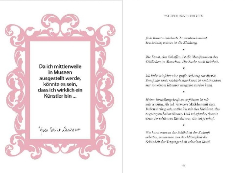 Buchcover und Innenansicht für das Buch: The World according to Yves Saint Laurent