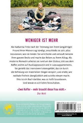 Buchcover und Innenansicht für das Buch: Loslassen - Wie ich die Welt entdeckte und verzichten lernte