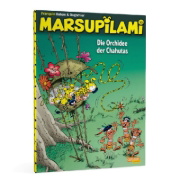 Buchcover und Innenansicht für das Buch: Marsupilami 17: L'orchidée des Chahutas