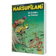 Buchcover und Innenansicht für das Buch: Marsupilami 17: L'orchidée des Chahutas