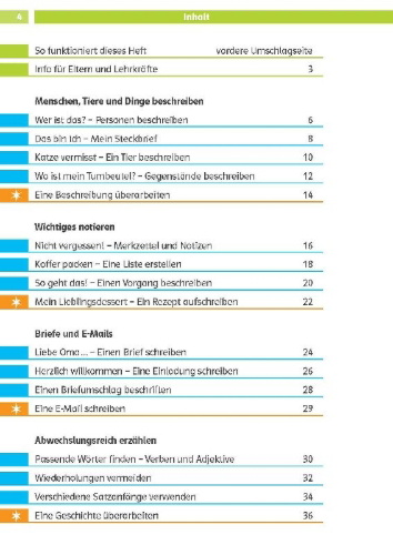 Buchcover und Innenansicht für das Buch: Die Deutsch-Helden: Erste Texte verfassen 2. Klasse