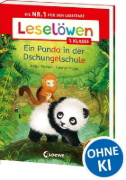 Buchcover und Innenansicht für das Buch: Leselöwen 1. Klasse - Ein Panda in der Dschungelschule