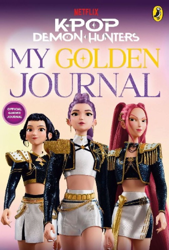 Buchcover und Innenansicht für das Buch: KPop Demon Hunters: My Golden Journal