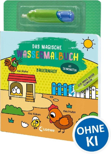 Buchcover und Innenansicht für das Buch: Mes Premiers Dessins Magiques - La Ferme
