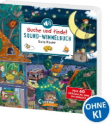 Buchcover und Innenansicht für das Buch: Suche und finde! Sound-Wimmelbuch - Gute Nacht