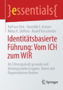 Buchcover und Innenansicht für das Buch: Identitätsbasierte Führung: Vom ICH zum WIR