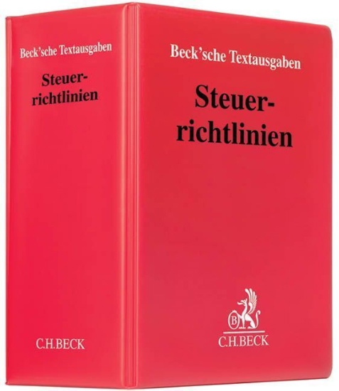 Buchcover und Innenansicht für das Buch: Steuerrichtlinien (mit Fortsetzungsnotierung). Inkl. 199. Ergänzungslieferung