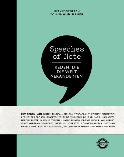 Buchcover und Innenansicht für das Buch: Speeches of Note