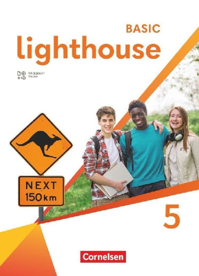 Buchcover und Innenansicht für das Buch: Lighthouse Band 5: 9. Schuljahr - Basic Edition - Schulbuch (Festeinband) mit digitalen Medien