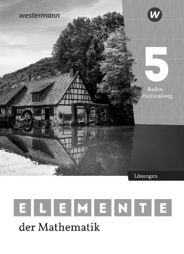 Buchcover und Innenansicht für das Buch: Elemente der Mathematik SI 5. Lösungen. Für Baden-Württemberg