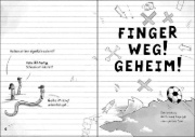 Buchcover und Innenansicht für das Buch: Tims geheimes Fußball-Tagebuch (Band 1) - Elf Freunde und ich!