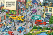 Buchcover und Innenansicht für das Buch: Wo ist das kleine Polizeiauto?