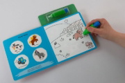 Buchcover und Innenansicht für das Buch: Mes Premiers Dessins Magiques - La Ferme