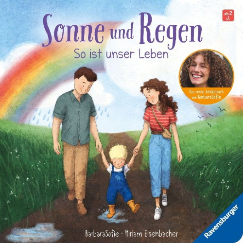 Buchcover und Innenansicht für das Buch: Sonne und Regen - So ist unser Leben