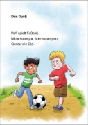 Buchcover und Innenansicht für das Buch: Leselöwen 1. Klasse - Fußballstar und Dribbelkönig