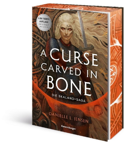 Buchcover und Innenansicht für das Buch: A Curse Carved in Bone