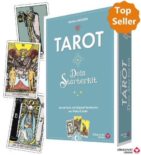 Buchcover und Innenansicht für das Buch: TAROT - Dein Starterkit