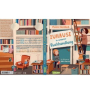 Buchcover und Innenansicht für das Buch: Zuhause in unserer Buchhandlung