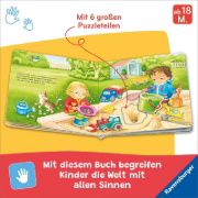 Buchcover und Innenansicht für das Buch: Mein liebstes Puzzle-Spielbuch: Zuhause