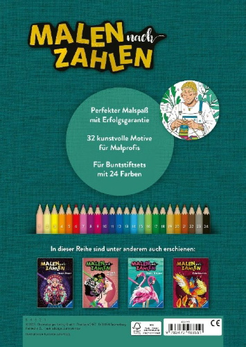 Buchcover und Innenansicht für das Buch: Malen nach Zahlen - Cozy Time