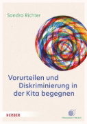 Buchcover und Innenansicht für das Buch: Vorurteilen und Diskriminierung in der Kita begegnen