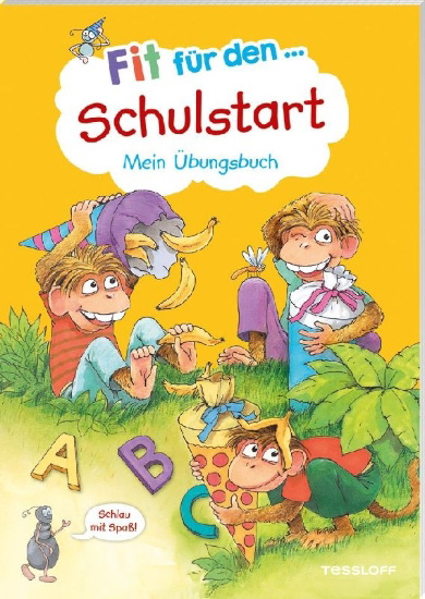 Buchcover und Innenansicht für das Buch: Fit für den Schulstart. Mein Übungsbuch