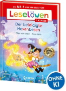 Buchcover und Innenansicht für das Buch: Leselöwen 1. Klasse - Der beleidigte Hexenbesen