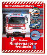 Buchcover und Innenansicht für das Buch: Rettungsfahrzeuge: Meine Kindergartenfreunde