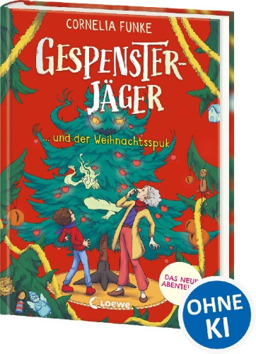 Buchcover und Innenansicht für das Buch: Gespensterjäger und der Weihnachtsspuk (Band 5) - Mit 8 illustrierten Farbseiten