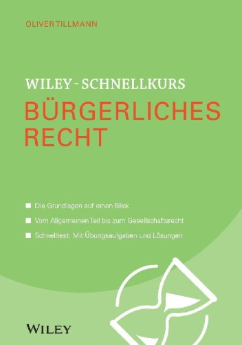 Buchcover und Innenansicht für das Buch: Wiley-Schnellkurs Bürgerliches Recht