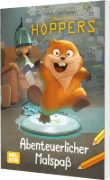 Buchcover und Innenansicht für das Buch: Disney Kreative Beschäftigung: Hoppers: Malblock zum Film