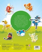 Buchcover und Innenansicht für das Buch: Pokémon Junior: Mein großer Sticker- und Rätselspaß