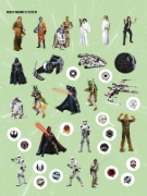 Buchcover und Innenansicht für das Buch: Star Wars: 1001 Sticker - Stickern - Rätseln - Ausmalen