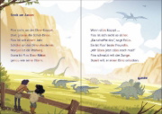 Buchcover und Innenansicht für das Buch: Leselöwen 2. Klasse - Vorsicht, T-Rex!