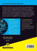 Buchcover und Innenansicht für das Buch: Statistik und Forschungsmethoden für Psychologen und Sozialwissenschaftler für Dummies